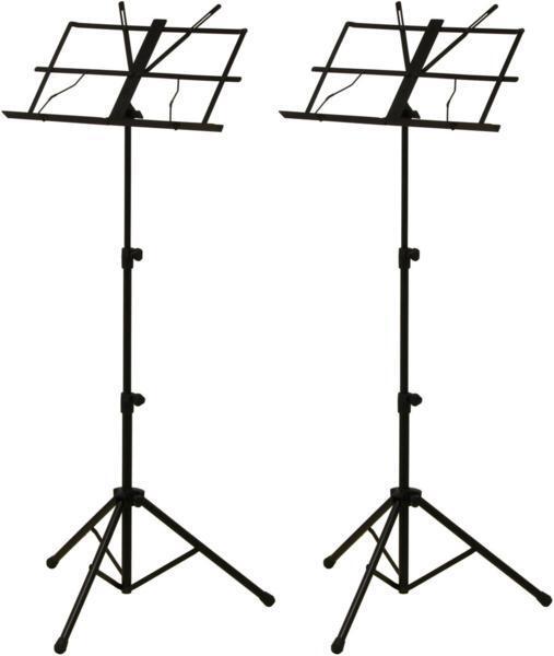 即決◆新品◆送料無料ARIA AMS-40B×2(シンプルな作りのスチール製譜面台/専用ポーチ付拍卖