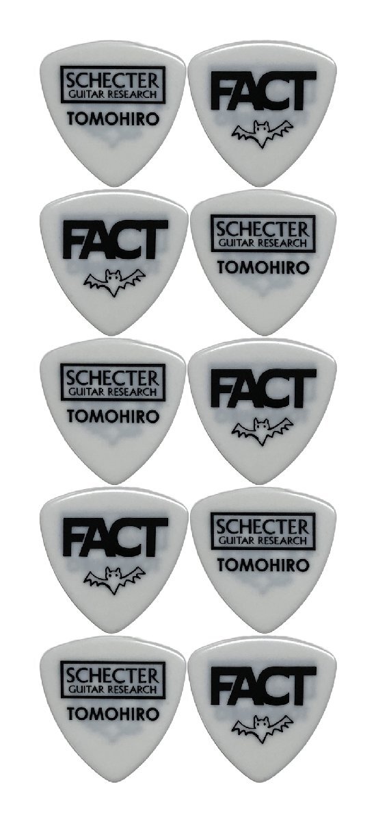即決◆新品◆送料無料SCHECTER SPA-FC/TM/2/10枚セット FACT TOMOHIRO シグネチャー ギター ピック/メール便拍卖