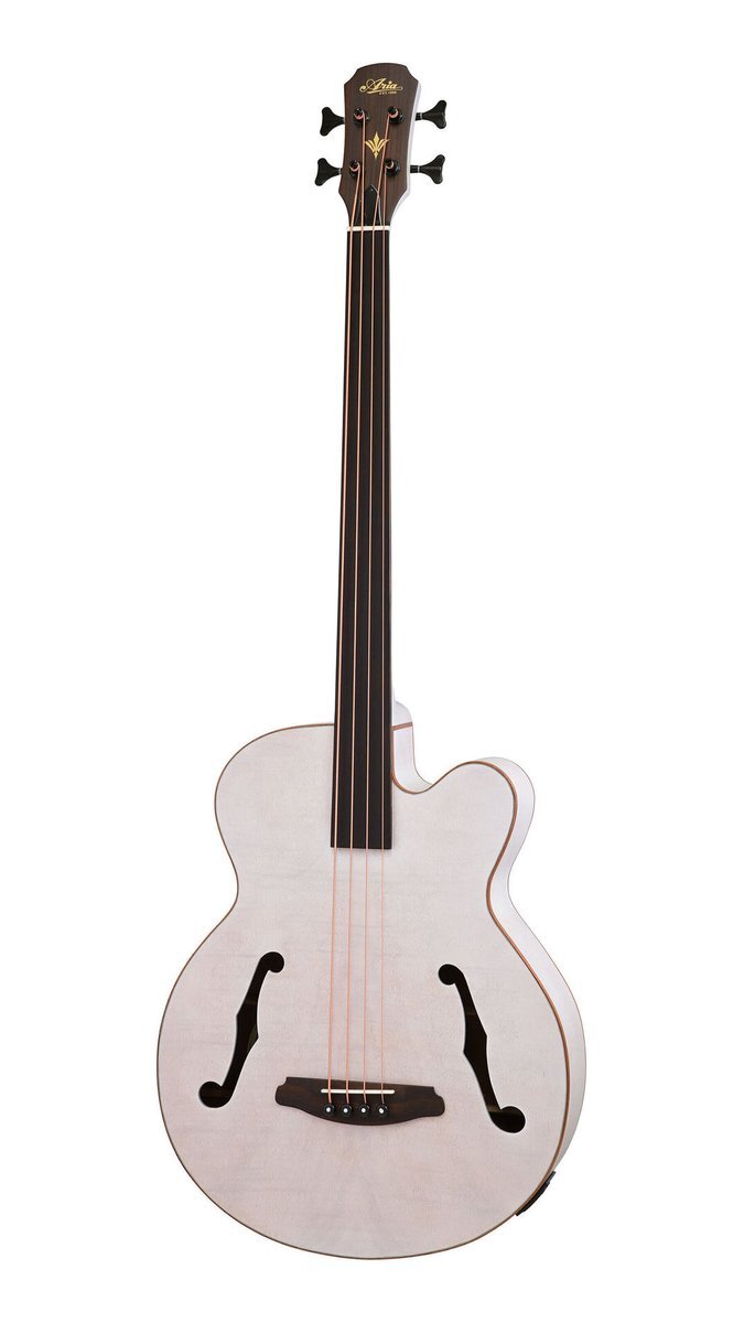 即決◆新品◆送料無料ARIA FEB-F2/FL STWH(Stained White) エレクトリック アコースティック ベース/ケース付拍卖
