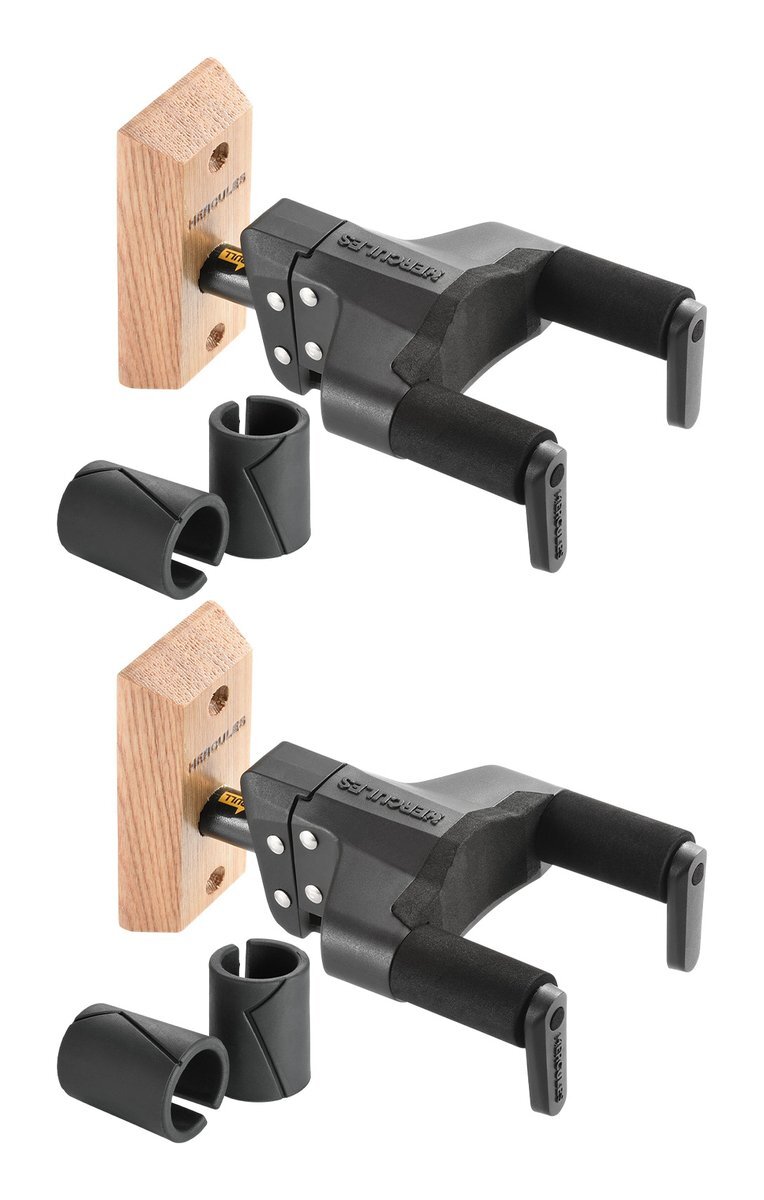 即決◆新品◆送料無料HERCULES GSP38WB PLUS×2 (GSP38WB+) ワイドネック対応 壁掛け式 ギターハンガー ギタースタンド2個セット拍卖