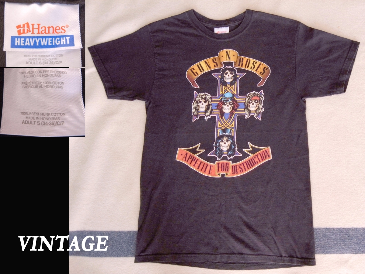 VINTAGE ビンテージ ROCK AND ROLL ロック GUNS & ROSES ガンズ アンド ローゼズAPPETITE FOR DESTRUCTION SHIRT バンドT 拍卖