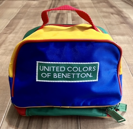 ヴィンテージ BENETON ベネトン カラフルミニバッグ ポーチ 90s拍卖