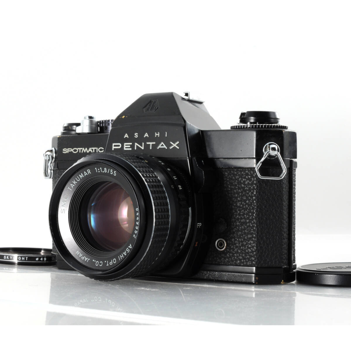 【ペンタックス】露出計動かない分お買い得!Pentax SP F ブラック + SMC Takumar 55mm F1.8 フィルム一眼レフカメラ #K099拍卖
