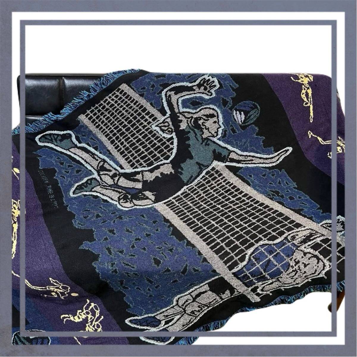 バレー バレーボール プレイヤー レトロ ラグ ソファーカバー 132×110拍卖