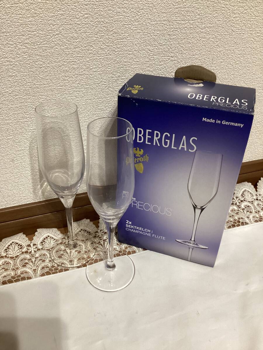 シャンパングラス OBERGLAS serie PIECIOUS ドイツ製 2客拍卖