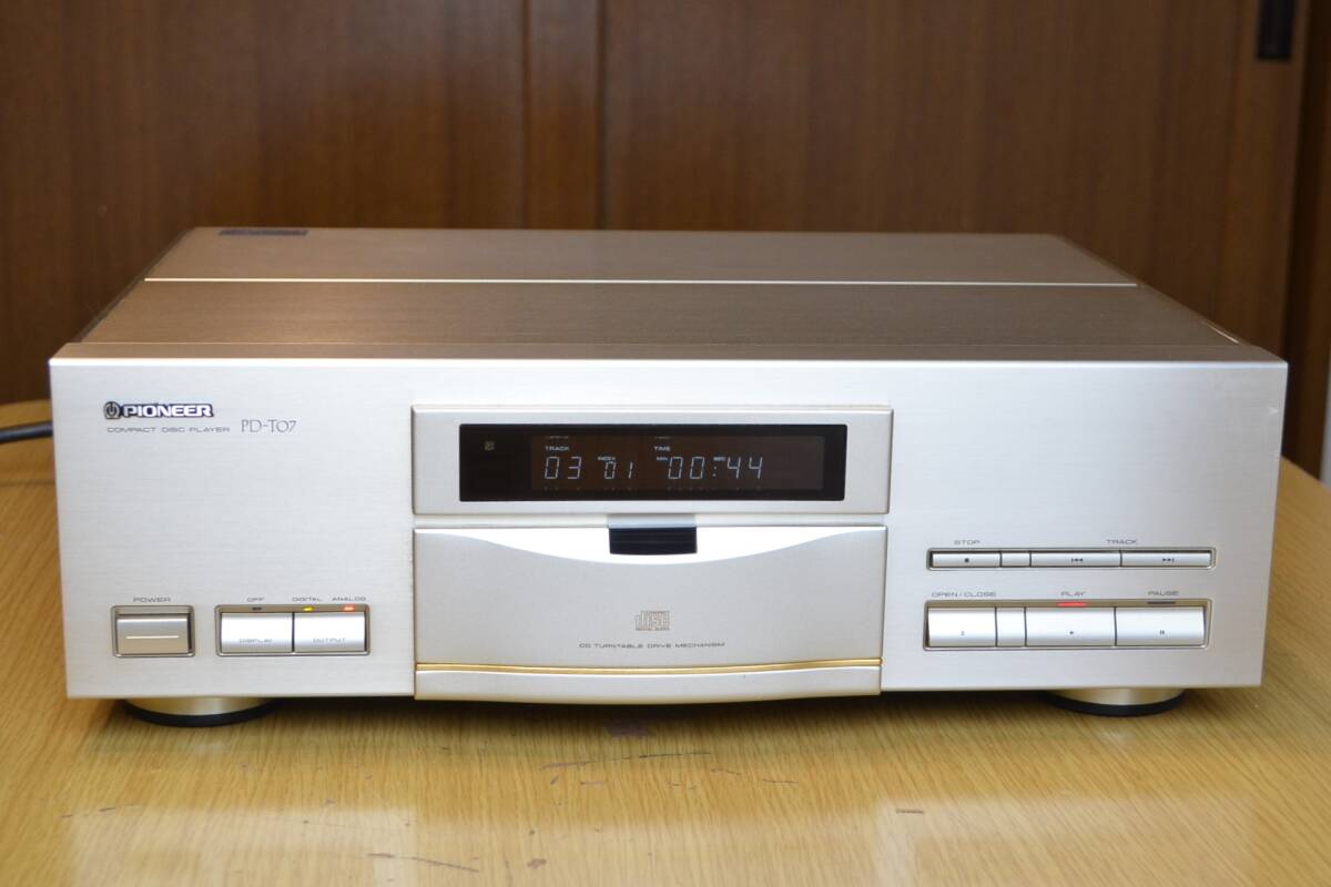 ◆メンテナンス済品◆Pioneer パイオニア PD-T07 【トレイベルト交換・電解コンデンサー交換】拍卖