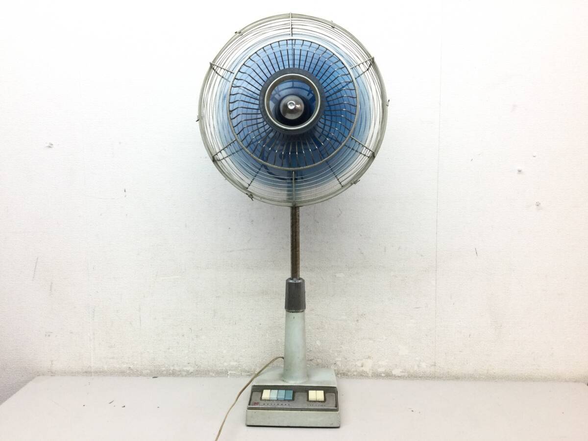 ★National ナショナル F-35HE 扇風機 35㎝ 3枚羽 ブルー NATIONAL ELECTRIC FAN 昭和レトロ 当時物 動作品 アンティーク拍卖