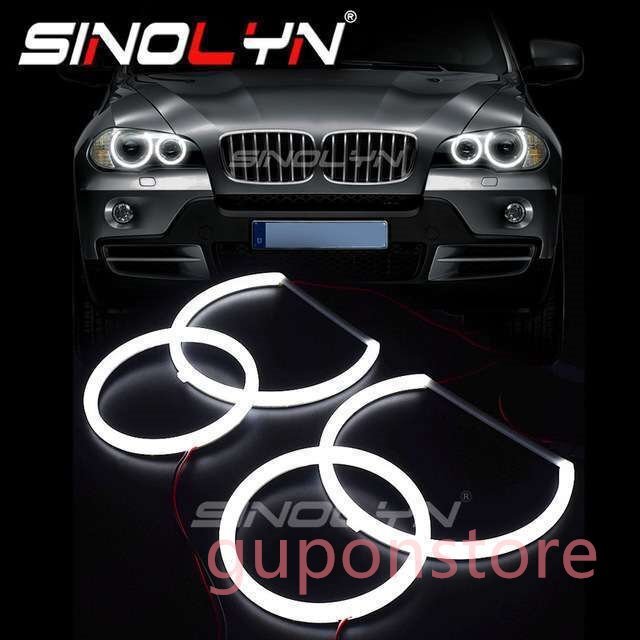 Bmw E70 X5 2007-2013 ハロゲンキセノンヘッドライト led 綿ライトハロースイッチバックランプチューニング車アクセサリー拍卖