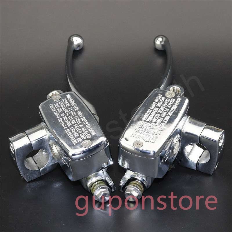 オートバイ25ミリメートル1 ”ハンドルバー油圧ブレーキクラッチマスターシリンダーレバーホンダスティード400シャドウVT600拍卖