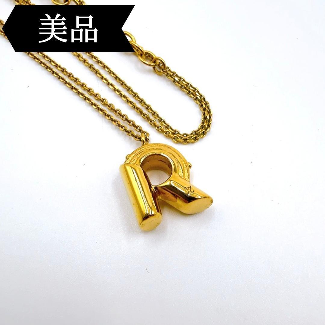 ◇ルイヴィトン◇イニシャル/ネックレス/M61073/R/ゴールド/ブランド拍卖