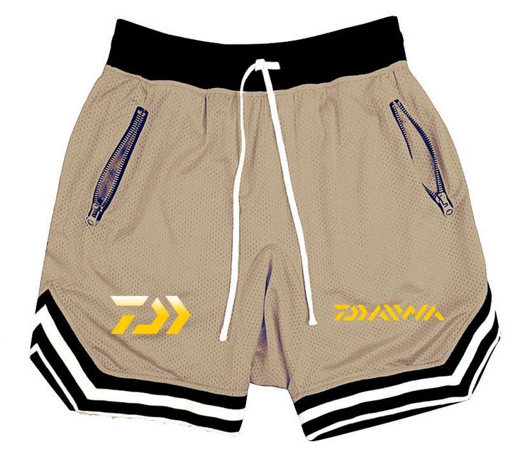 【送料無料】●特価●ハーフパンツ【L,XL】ライトブラウンSea, river 金ロゴ 釣り服 アウトドアGraphic wear 吸水速乾ドライパンツ拍卖