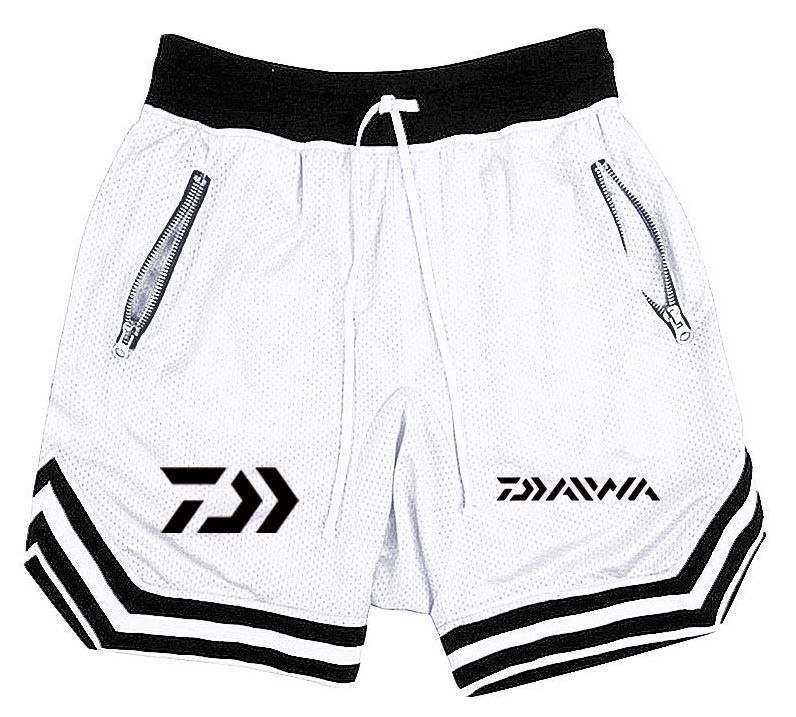 【送料無料】●特価●ハーフパンツ【L,XL】White白,Sea,River 黒ロゴ 釣り服 アウトドア Graphic wear 吸水 速乾ドライパンツ軽量拍卖