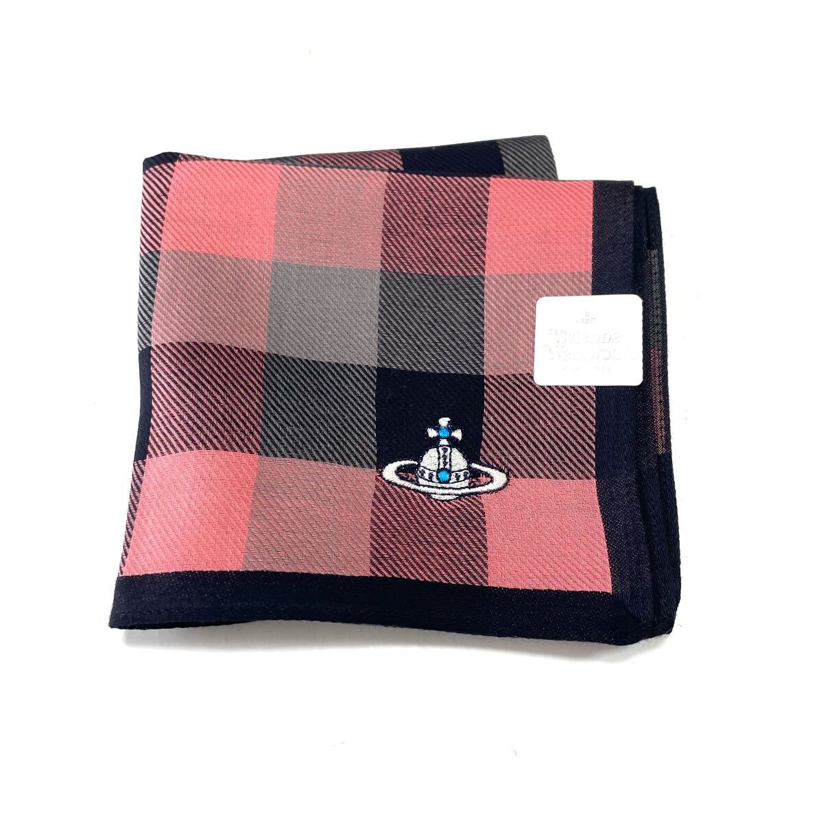 7★送料無料★新品 ヴィヴィアン ウエストウッド ハンカチ オーヴ刺繍★e拍卖