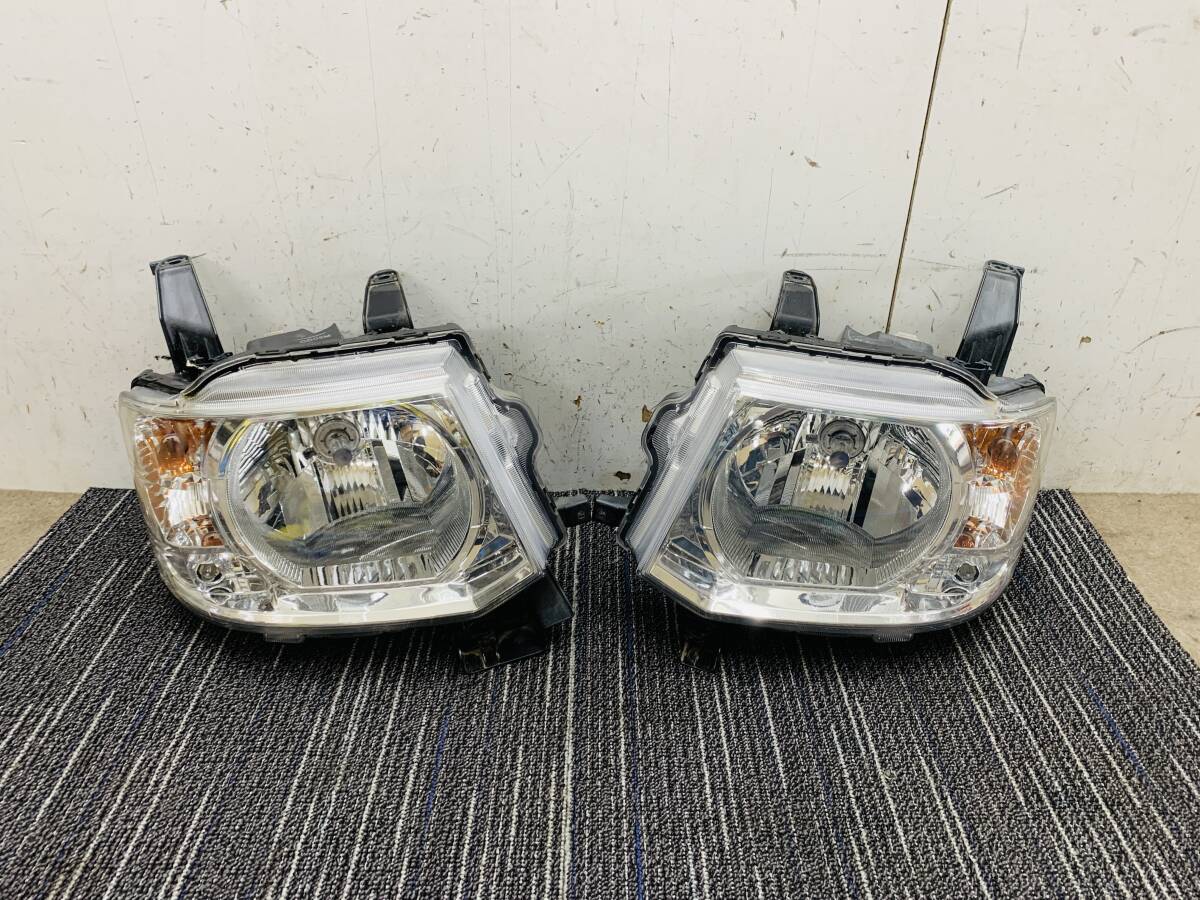【コーティング済】 H82W H92W ekワゴン オッティ 純正 ヘッドライト ハロゲン 左右 STANLEY P6519 拍卖