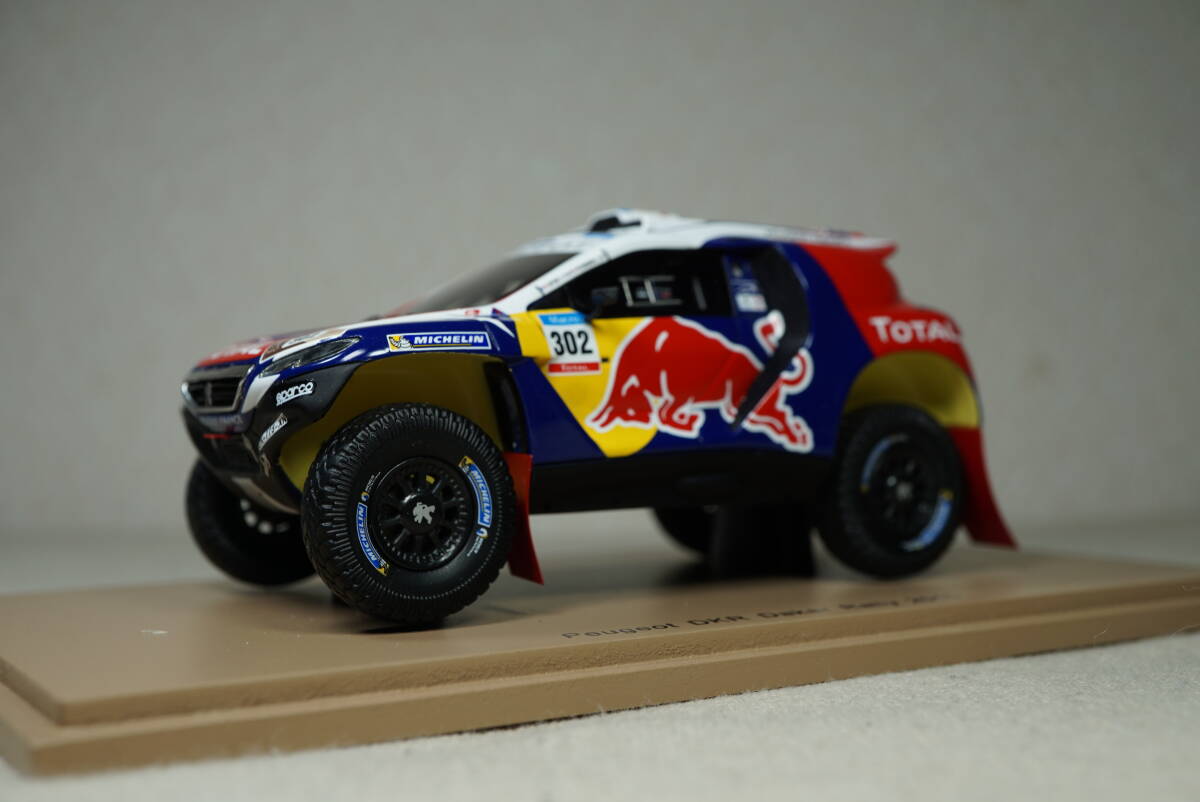 1/43 ペテランセル spark Peugeot 2008 DKR #302 Peterhansel 2015 Dakar Rally プジョー ダカール ラリー TOTAL トタル スパーク拍卖