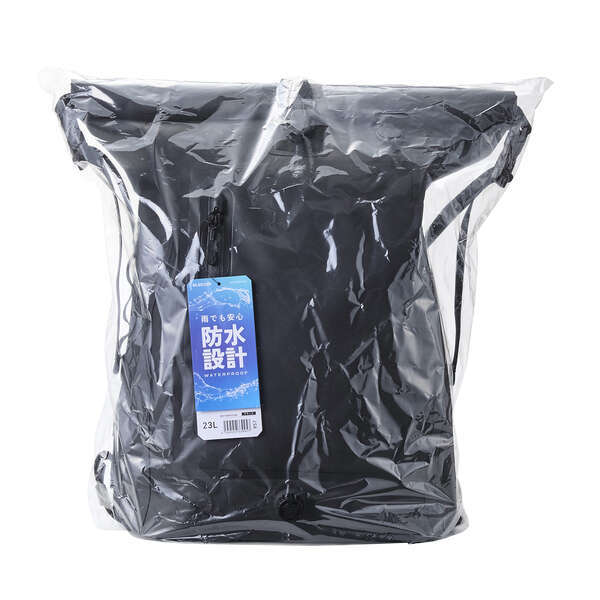 防水ビジネスリュック ロールトップタイプ 耐水性に優れる樹脂コーティング生地を採用: BM-BPWP02BK拍卖