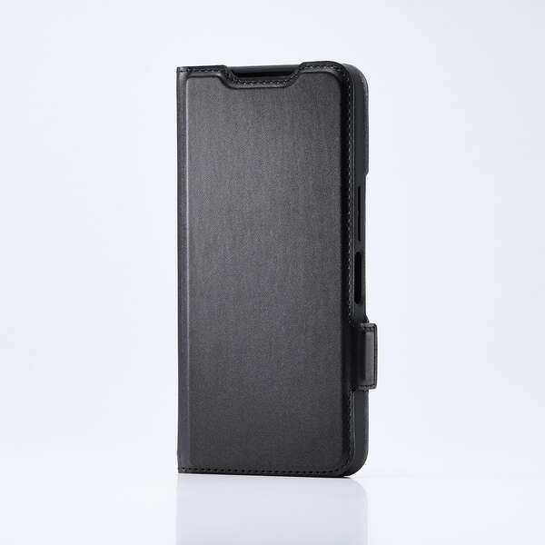 AQUOS wish5用ソフトレザーケース 耐衝撃タイプ 3つのカードポケットを備えた、革のような柔らかな風合い: PM-S251PLFY3BK拍卖