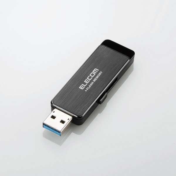 USB3.0対応USBメモリ 16GB 情報漏洩対策としてパスワードロック機能と共にハードウェアAES256bit暗号化機能を搭載: MF-ENU3A16GBK拍卖