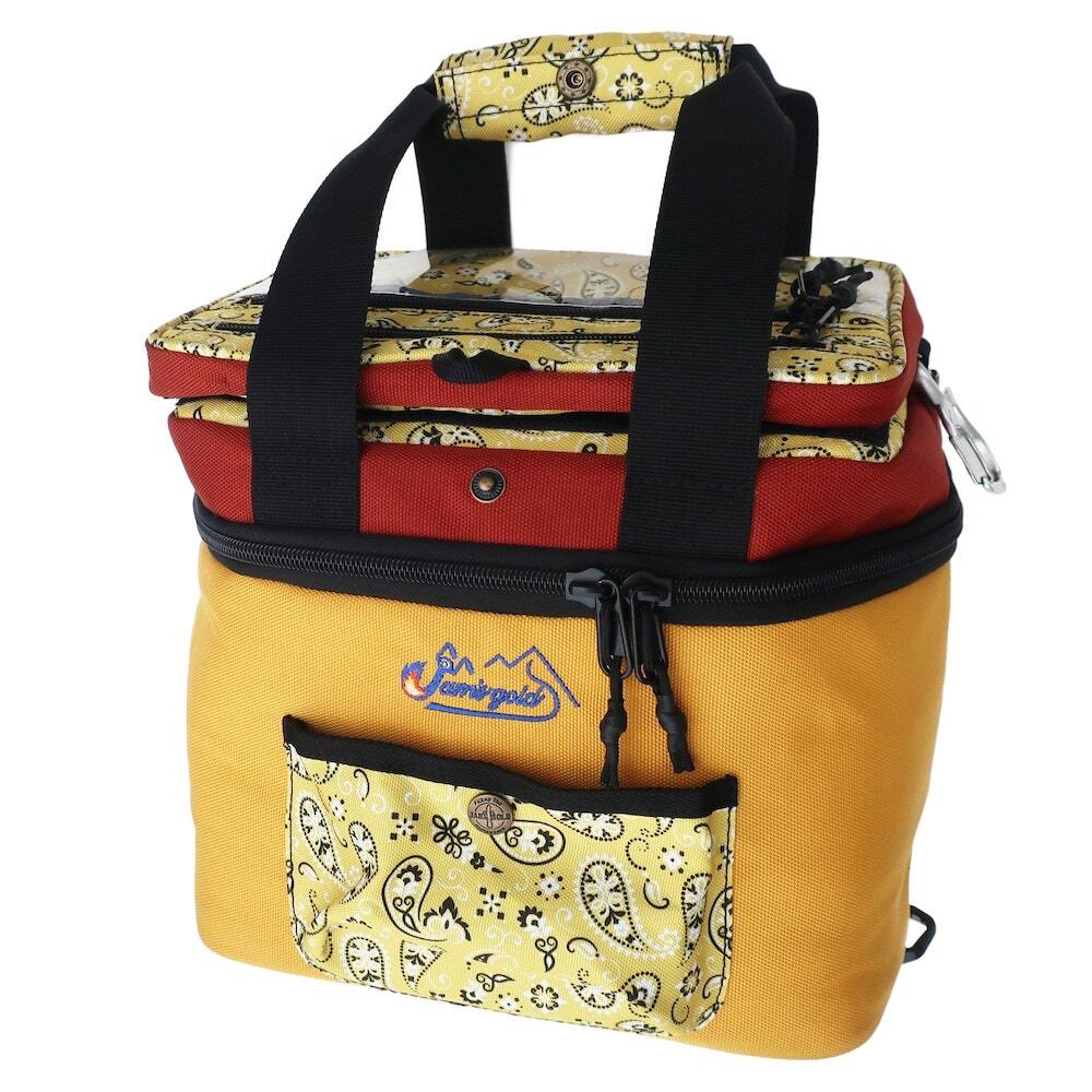 ジャムズゴールド JGC-921 STACK 保冷キャリアバッグ イエロー・ブラウン キャンプ&バイク拍卖