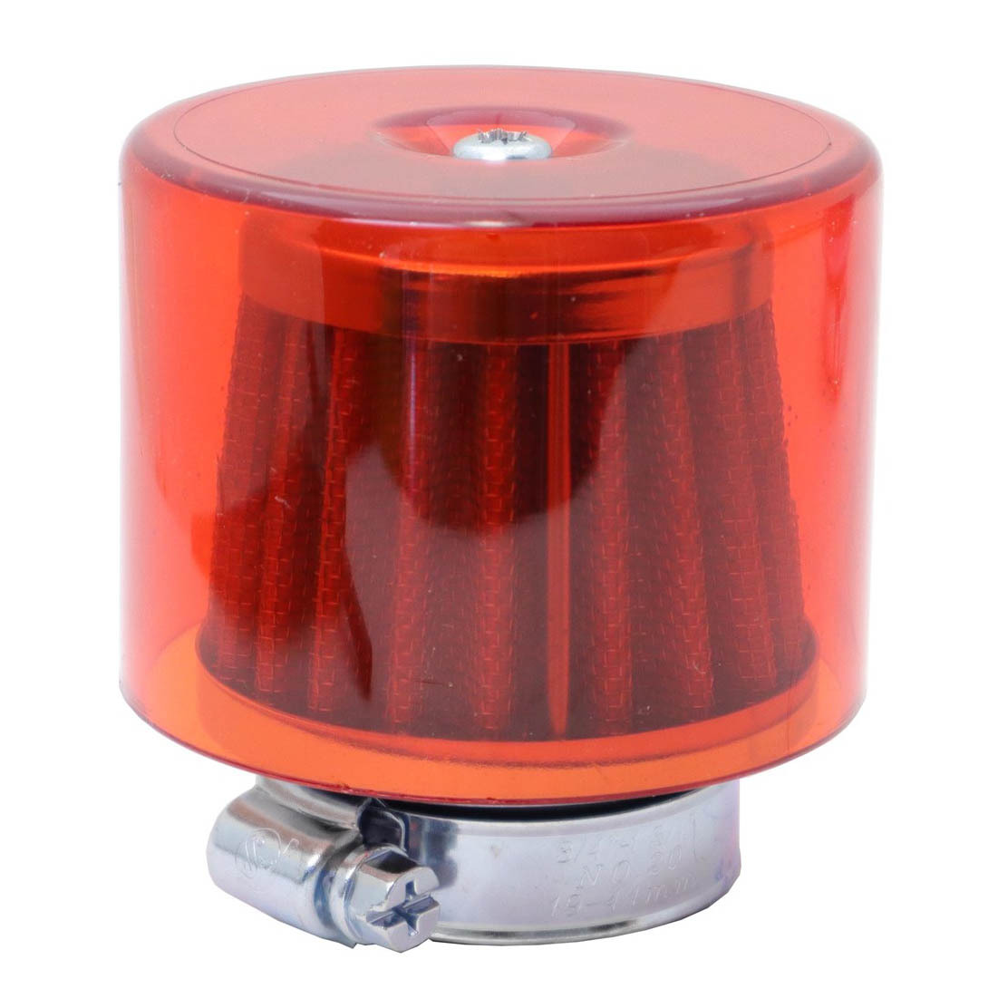 パワーフィルター シースルー レッド ストレートタイプ 35パイ拍卖