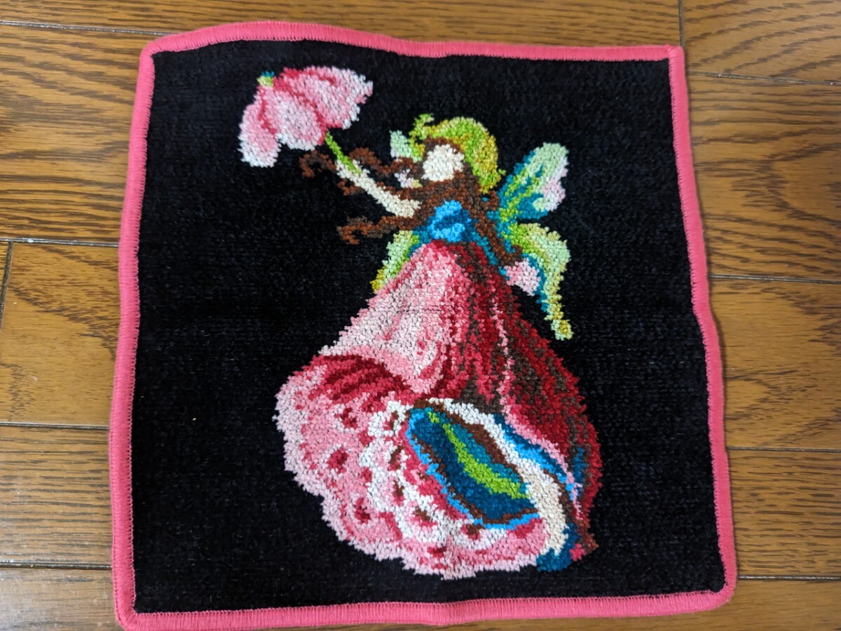 FEILER フェイラータオルハンカチ 黒地妖精柄 2525拍卖