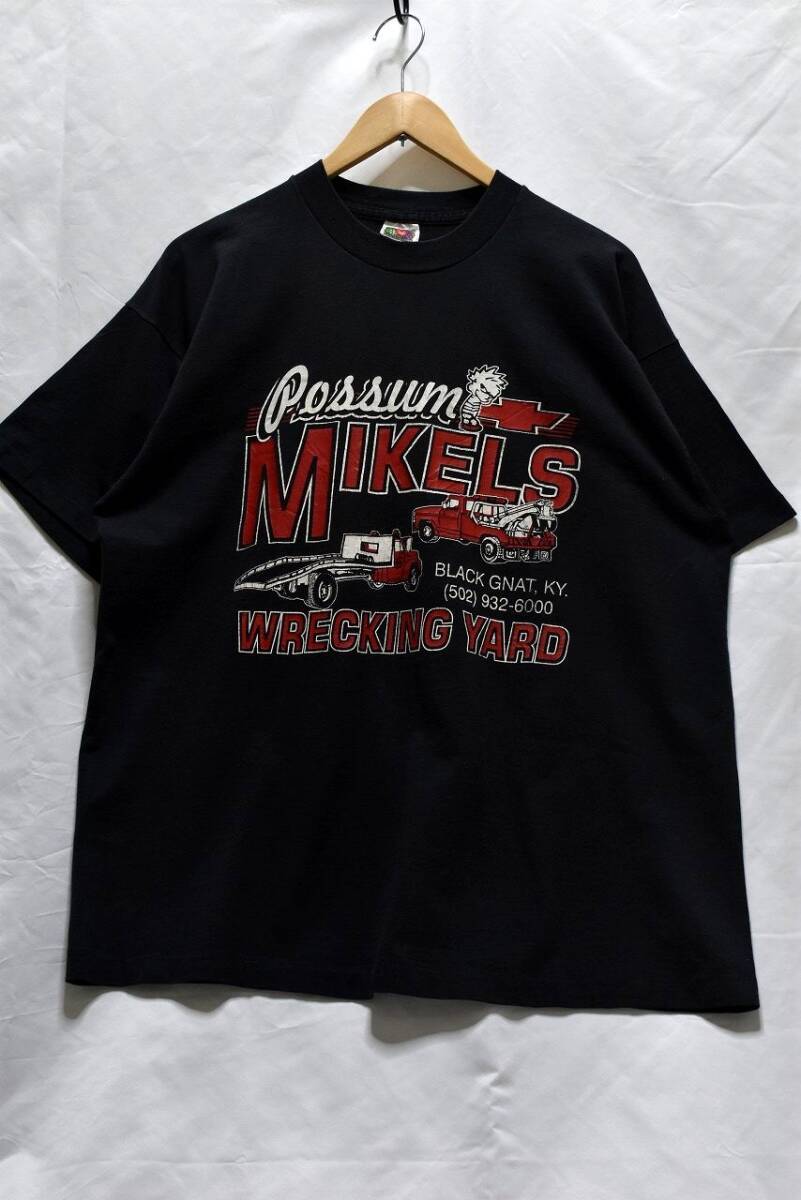 @美品 フルーツオブザルーム ポッサムレッカー Tシャツtt438 XL ガレージ ヤード 解体 山口レッカー拍卖