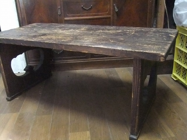 天然木杉材無垢木製 これほど味のあるのは珍しい!!寺子屋、ちゃぶ台、ミニテーブル、木製花台、置き台、座卓、素朴生活に!!拍卖