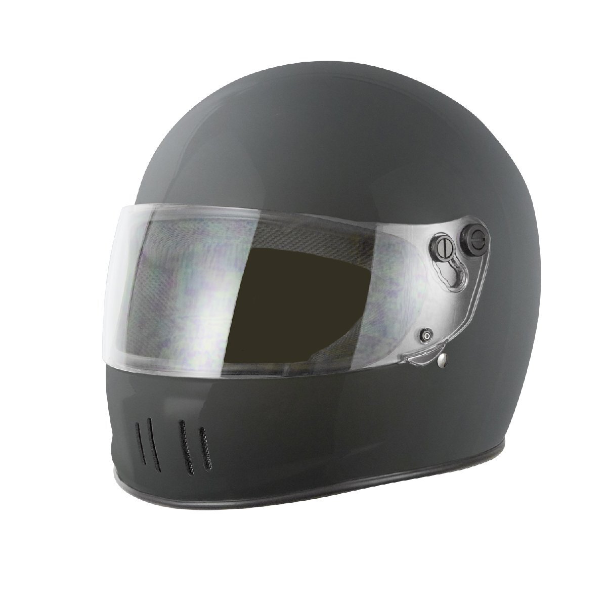 ノスタルジックバイクヘルメット L フルフェイス マットブラック SG規格適合 PSCマーク取得 エアロ 黒 ブラック ヘルメット拍卖