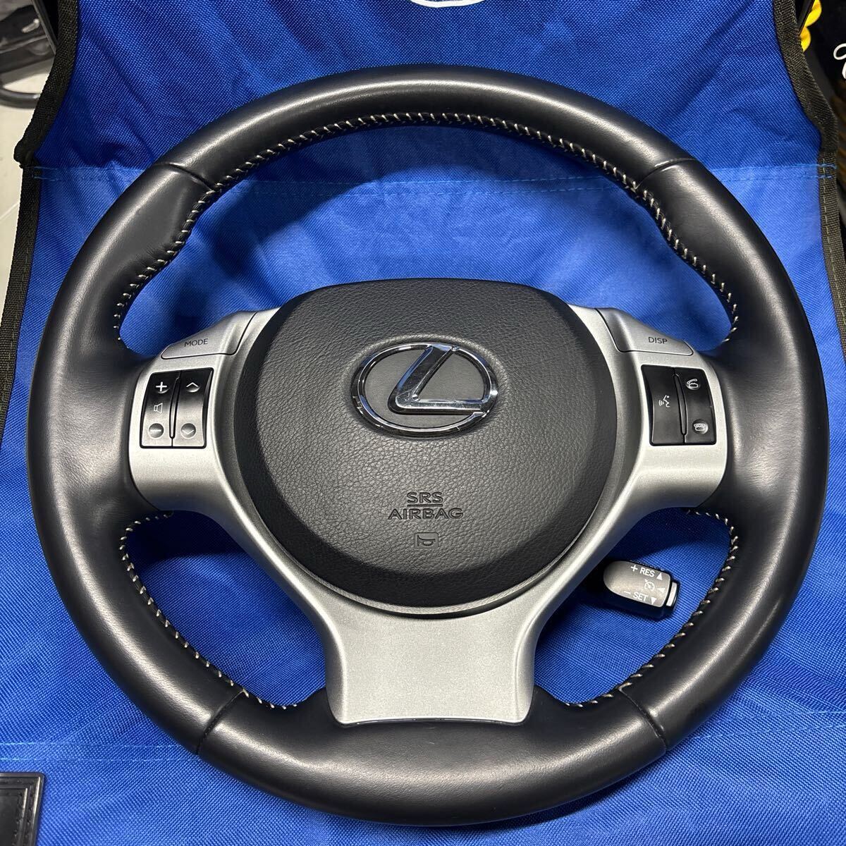 レクサス CT200h ZWA10 純正 ステアリングハンドル レザー パドル付拍卖