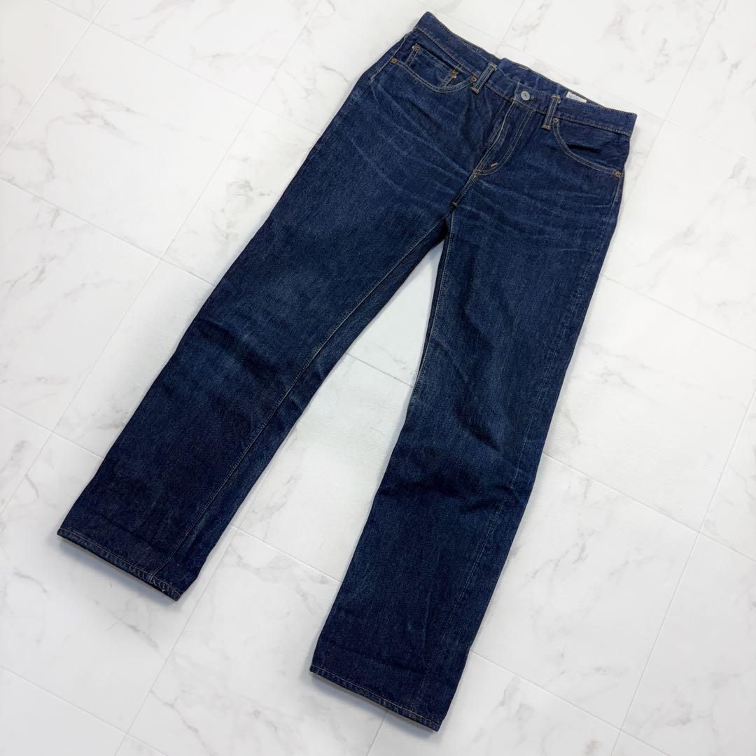オアスロウ L105 ストレート デニムパンツ M相当 ジップフライ 日本製 ジーンズ ジーパン レディース セルビッチ拍卖