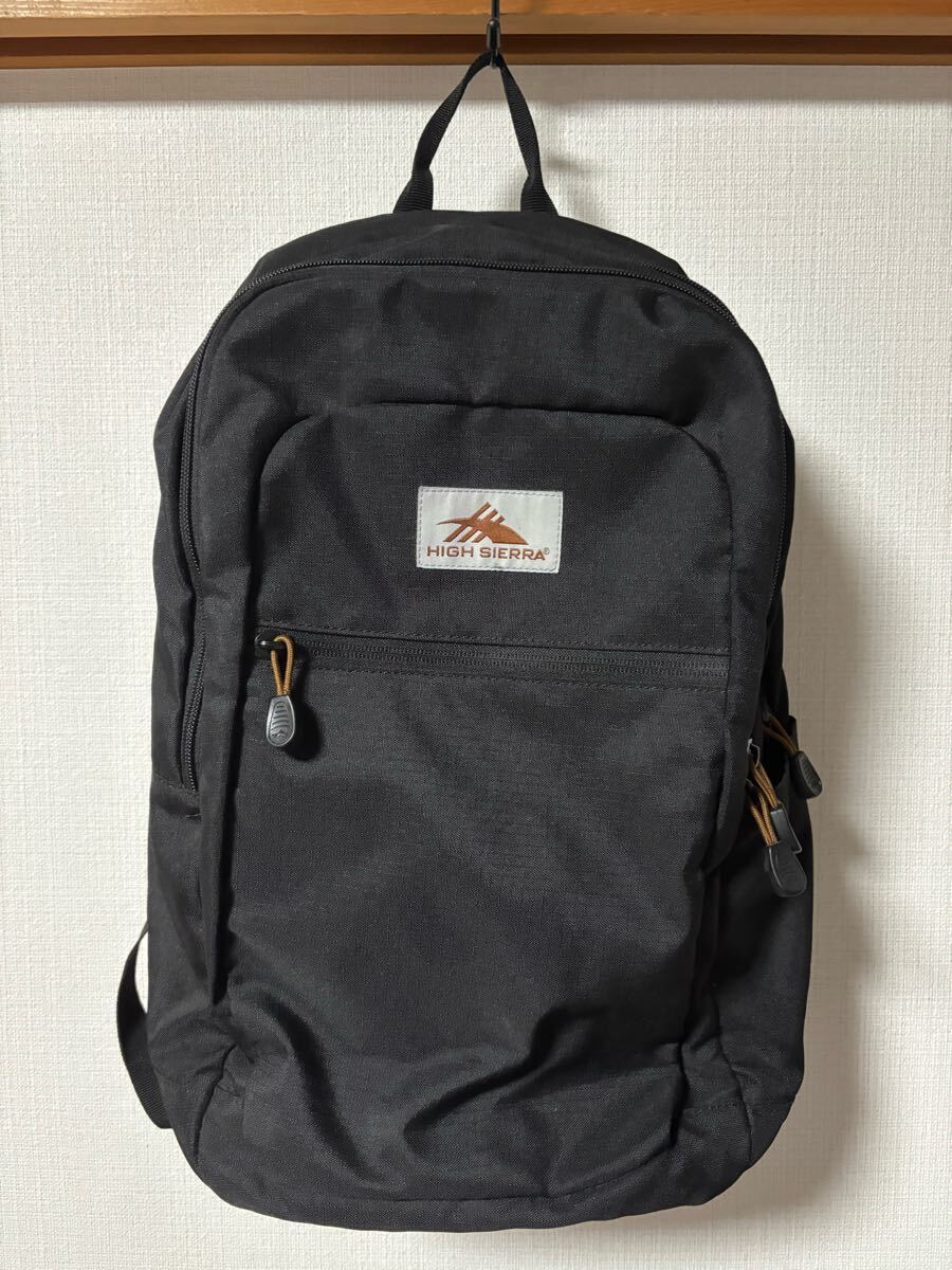 【美品】HIGH SIERRA/リュック/ナイロン/ブラック バックパック リュック リュックサック 拍卖