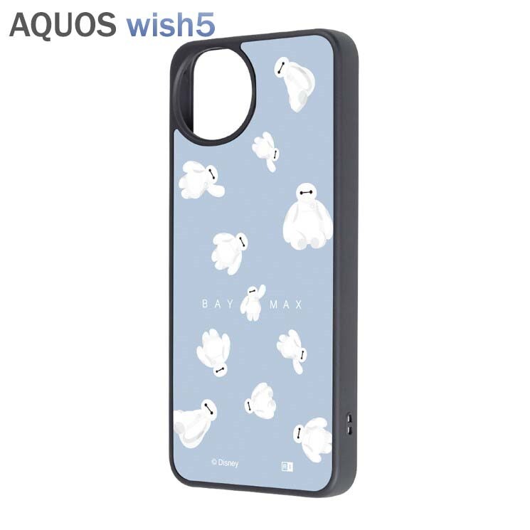 AQUOSwish5 ケース ディズニー ベイマックス ふわふわ 衝撃吸収 ハイブリッド 保護 キャラクター グッズ AQUOS wish5 アクオス ウィッシュ拍卖