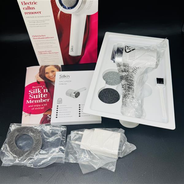1 円未使用 開封済み Silk‘N シルキン 電動角質除去器 充電式 速度設定 角質リムーバー 電動 電動リムーバー 角質除去 フットケア 9364拍卖