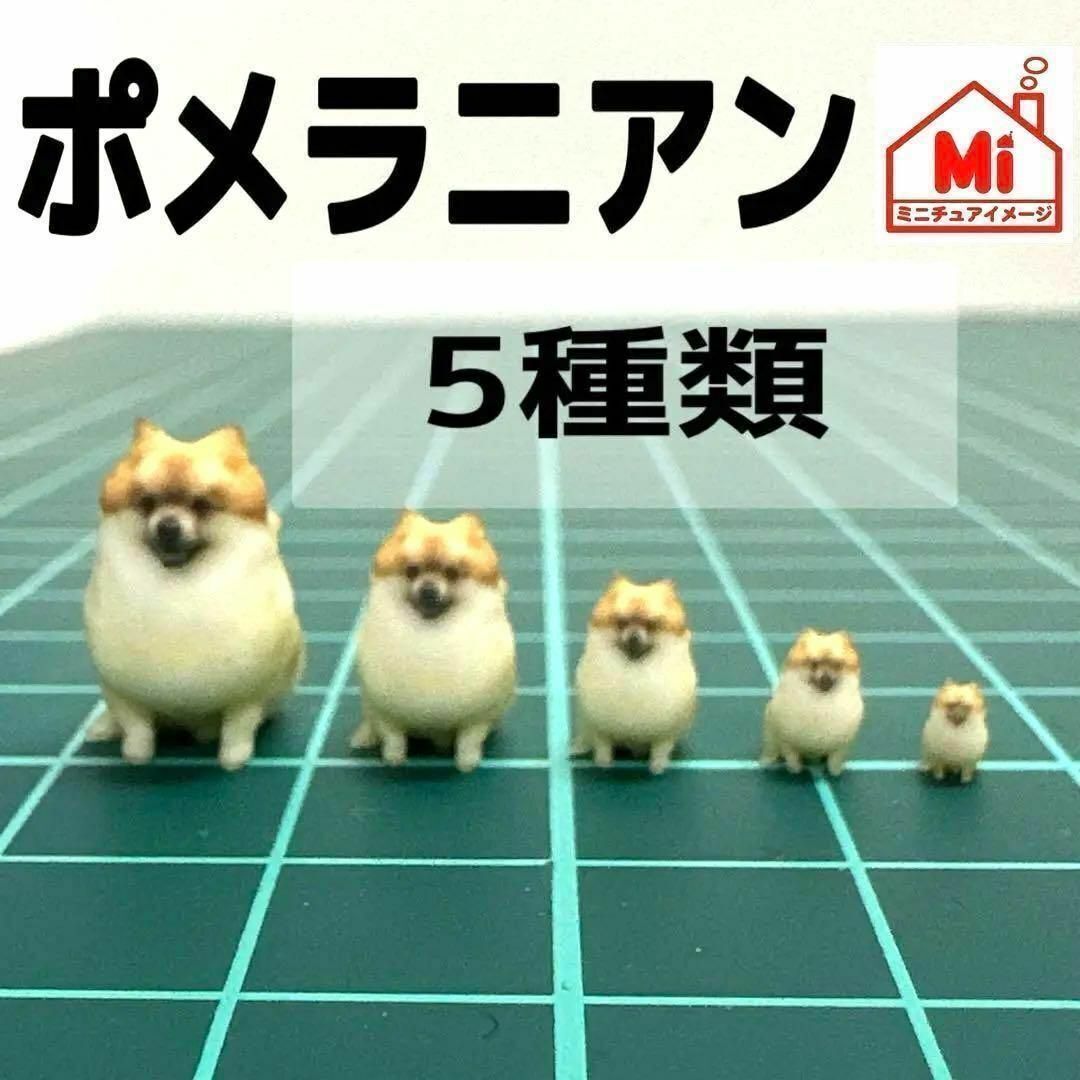 ポメラニアン フィギュア 犬 1/64 1/43 1/32 1/24 1/18 完成品拍卖