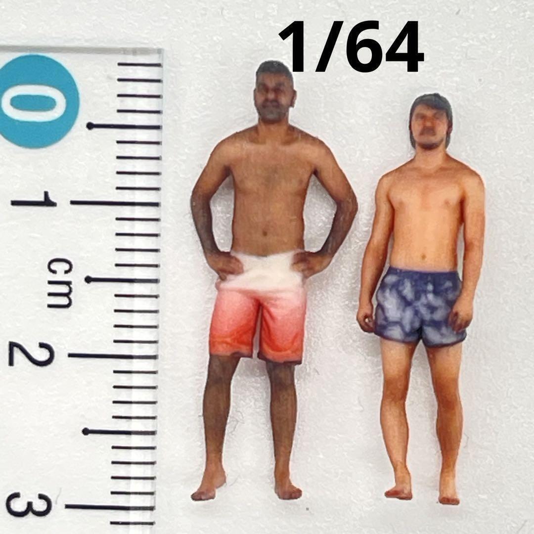 1/64 フィギュア2体 男性 ミニカーに ミニチュア 完成品 ヌミック ミニチュアイメージ リアルフィギュア拍卖