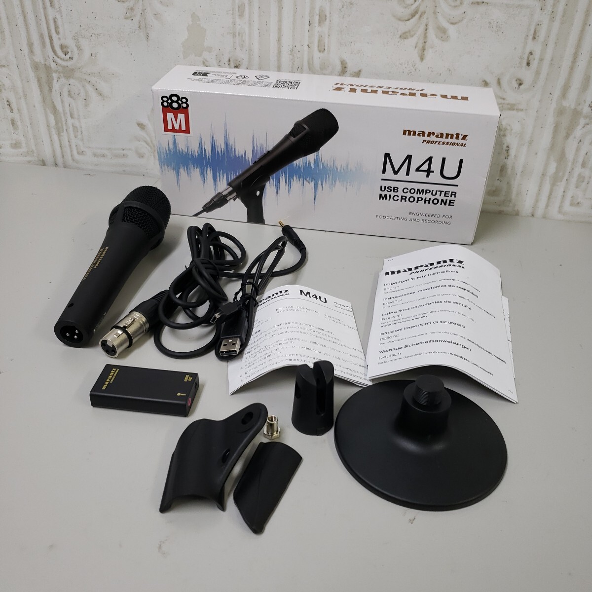 707y1413★Marantz Professional USBコンデンサーマイク PC マイク 単一指向性 スタンド付属 ゲーミング ボイスチャット DTM M4U拍卖