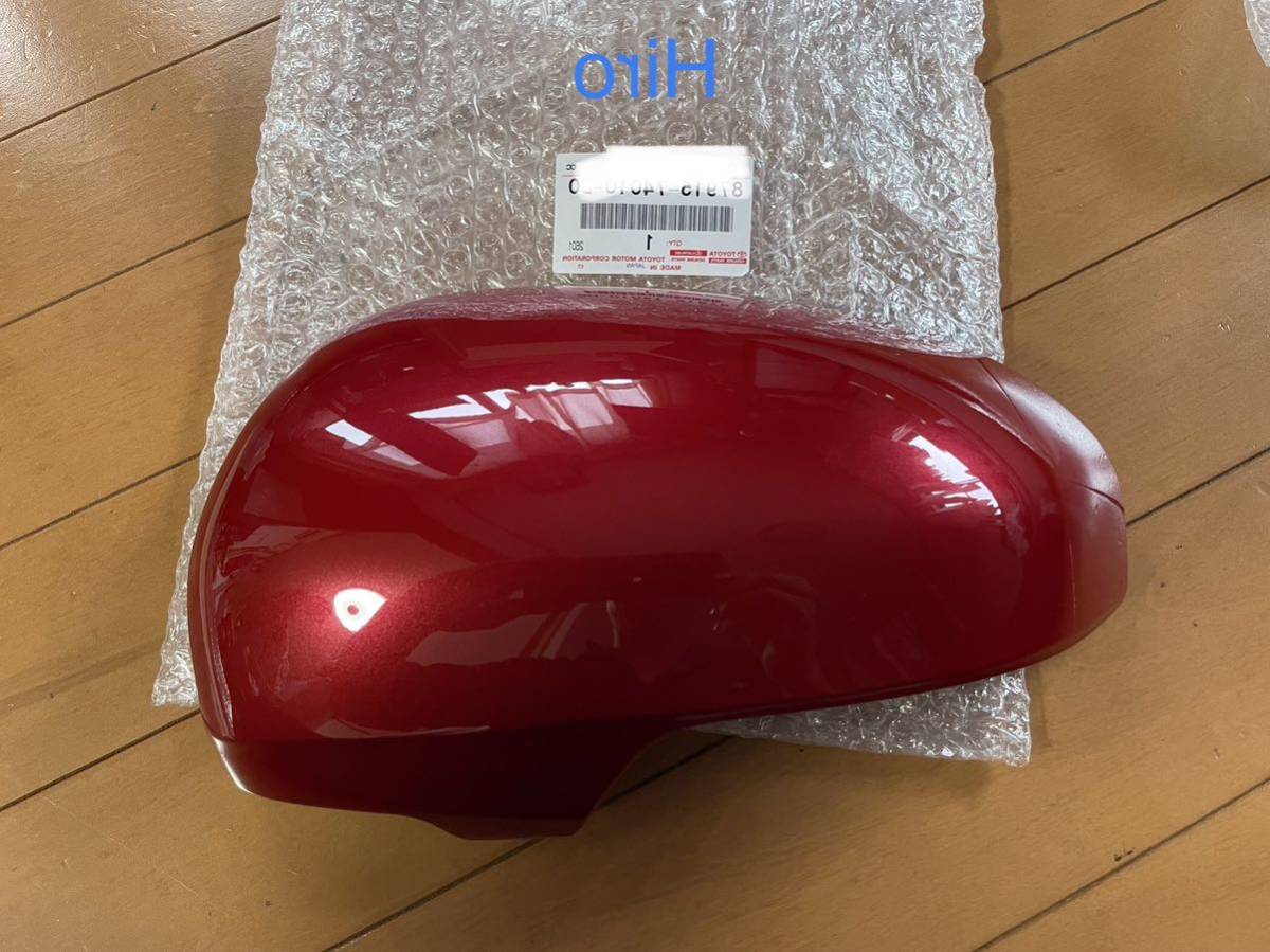 ◎ 新品 トヨタ 純正 PRIUS プリウス ZVW30 左ドアミラーカバー レッドマイカメタリック 3R3拍卖