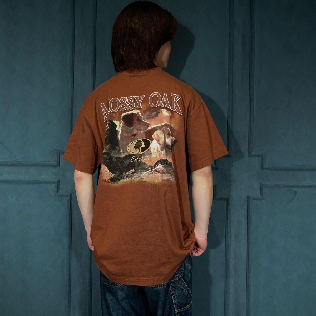 USA VINTAGE MOUSSY OAK ANIMAL PRINT DESIGN T SHIRT/アメリカ古着アニマルプリントデザインTシャツ拍卖