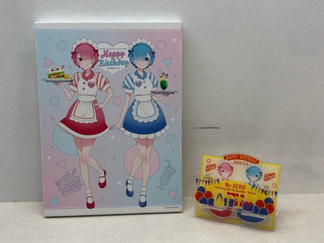 リゼロRe:ゼロから始める異世界生活 誕生日生活 2023 in マルイ キャンバスボード アクリルマルチスタンド セット【P2884-008】110拍卖
