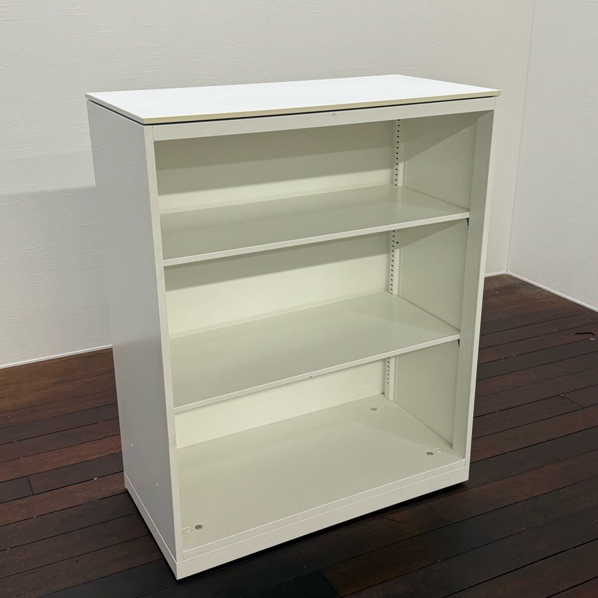 H16K2a OKAMURA オカムラ レクトライン 4B513Y ZA75オープンキャビネット オフィス家具 書類棚 ホワイト スチールラック 店舗什器拍卖