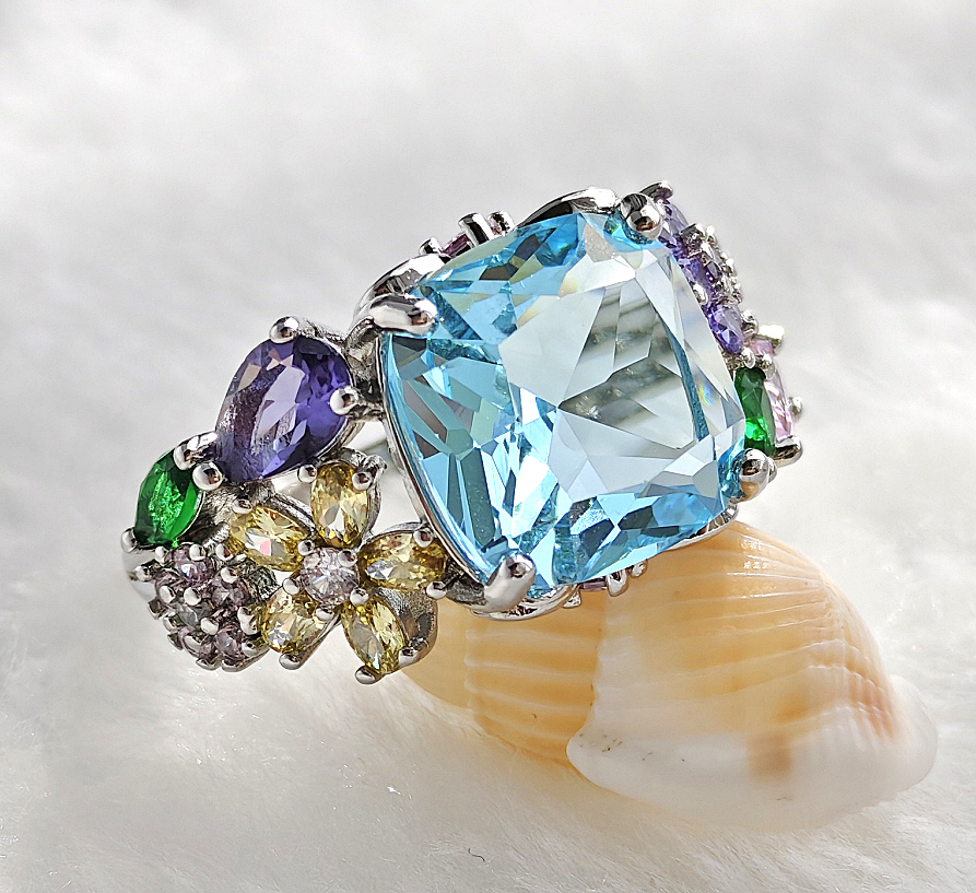 N2506175◆Bigstone◆【ロマンチックな出会い】欧米ファッション*上品なデザイン*高品質なリング 16号拍卖