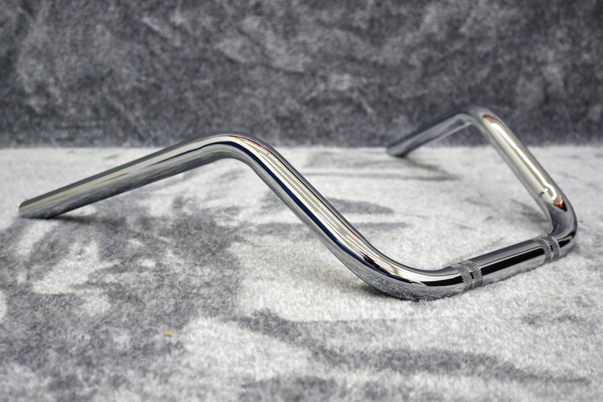 DJハン 9/絞り22.2πパイプハンドル メッキ アップハンドル 汎用 ゼファー XJR400 CB400SF GS400 Z400FX CB250T ジェイド バリオス拍卖