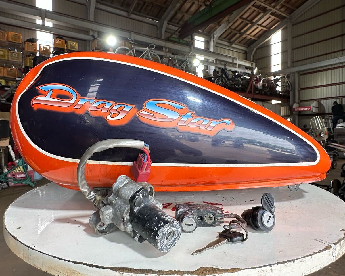 YAMAHA/ヤマハ 4TR ドラッグスター400 純正 フューエルタンク フューエルコック キーセット/キーシリンダー/タンクキャップ等拍卖