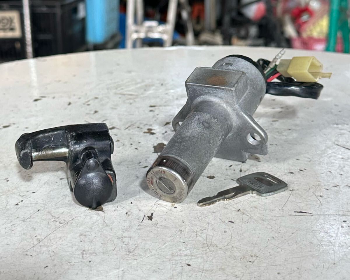 HONDA/ホンダ MD03 XL250 純正 キーセット キーシリンダー ヘルメットホルダー 実働車外し/XL250R/XL200/XL125/MD/R拍卖