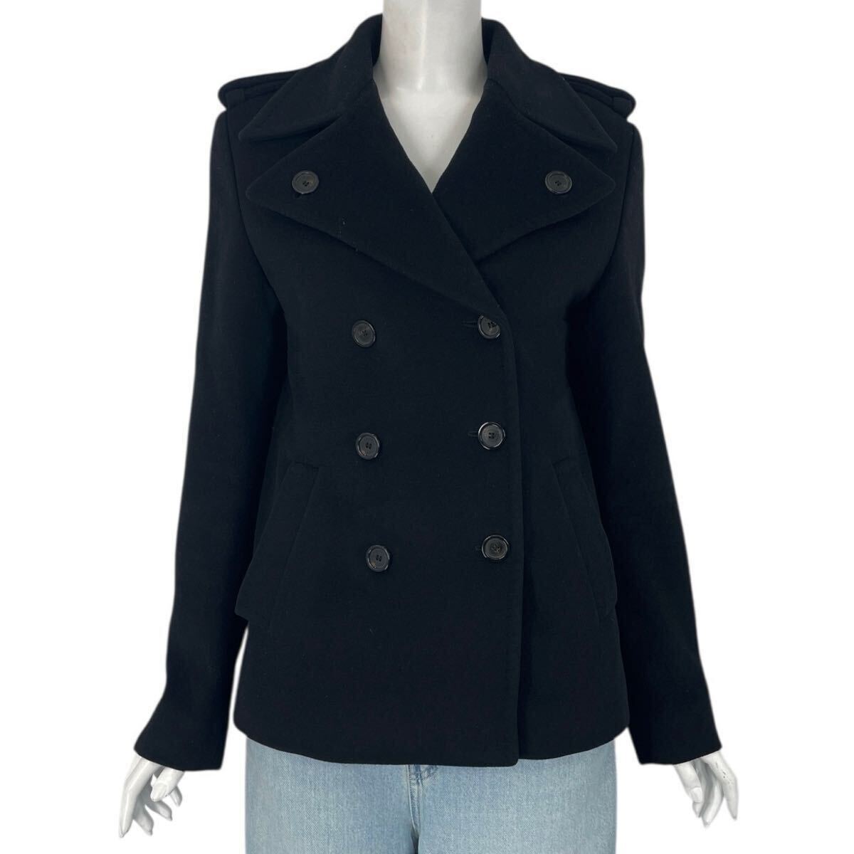 美品 GUCCI グッチ ジャケット 毛 カシミヤ サイズ38 ブラック KTA-3 0714-15 拍卖