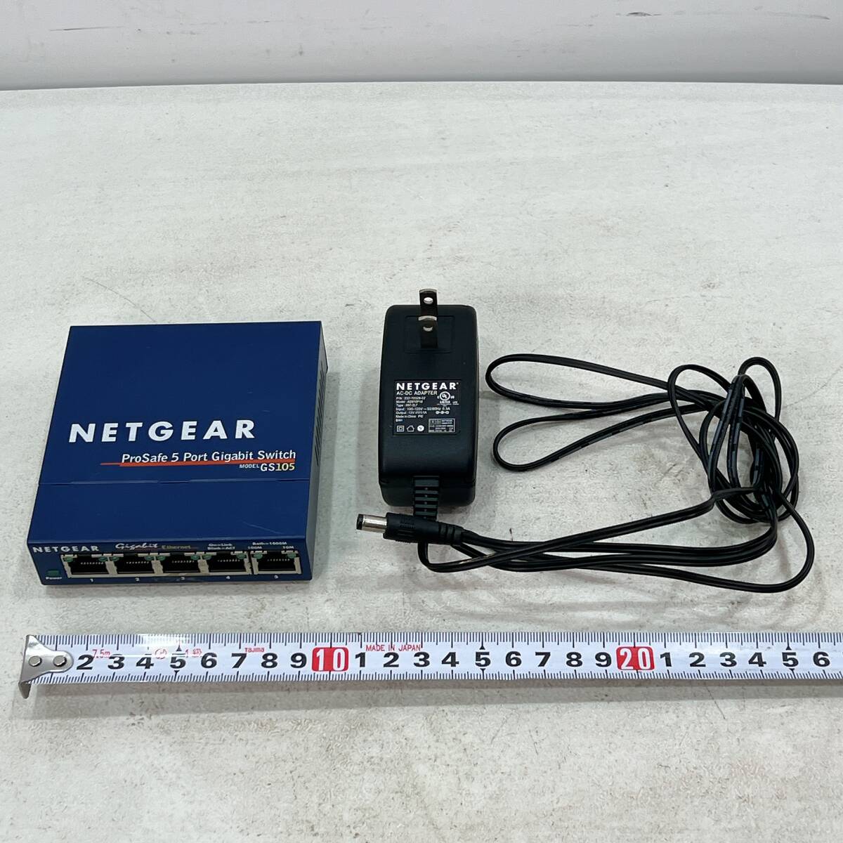 NETGEAR ProSafe 5 Port Gigabit Switch GS105 ギガビット5ポート アンマネージスイッチ 通電確認済み 中古拍卖