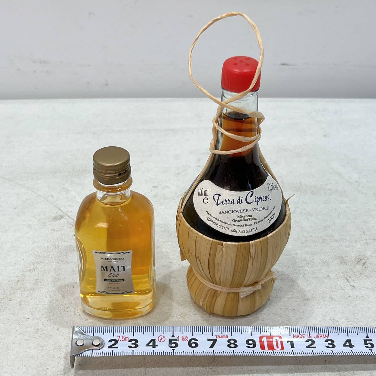 ニッカウヰスキー MALT Club モルトクラブ ウイスキー ミニボトル 50ml Terra di Cipressi ワイン 2007年 100ml 2点セット 未開栓拍卖