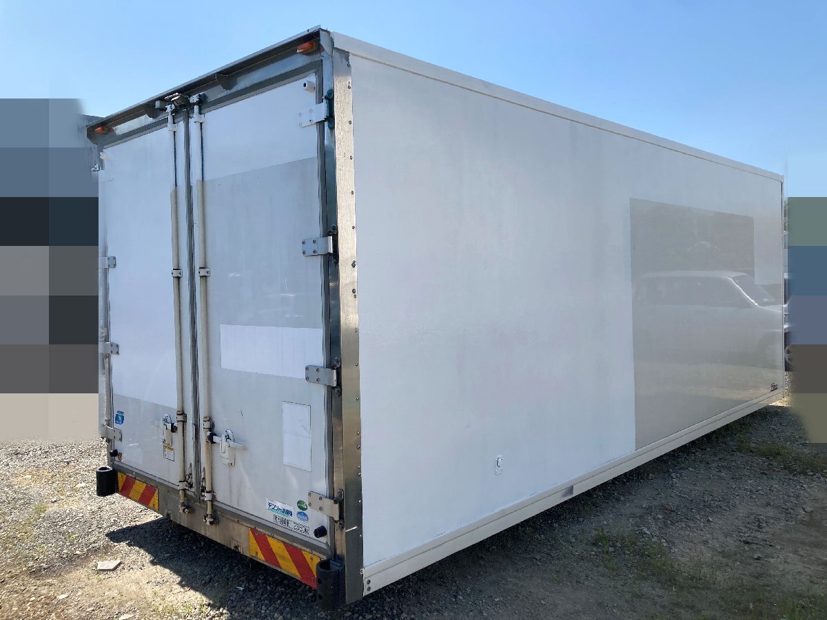 トラック 荷箱 保冷庫 コンテナ 倉庫 長さ約6.4m 幅約2.4m 高さ約2.4m 後ろ扉観音開き 鍵無し ファイターからの取り外し 直接引き取り限定拍卖