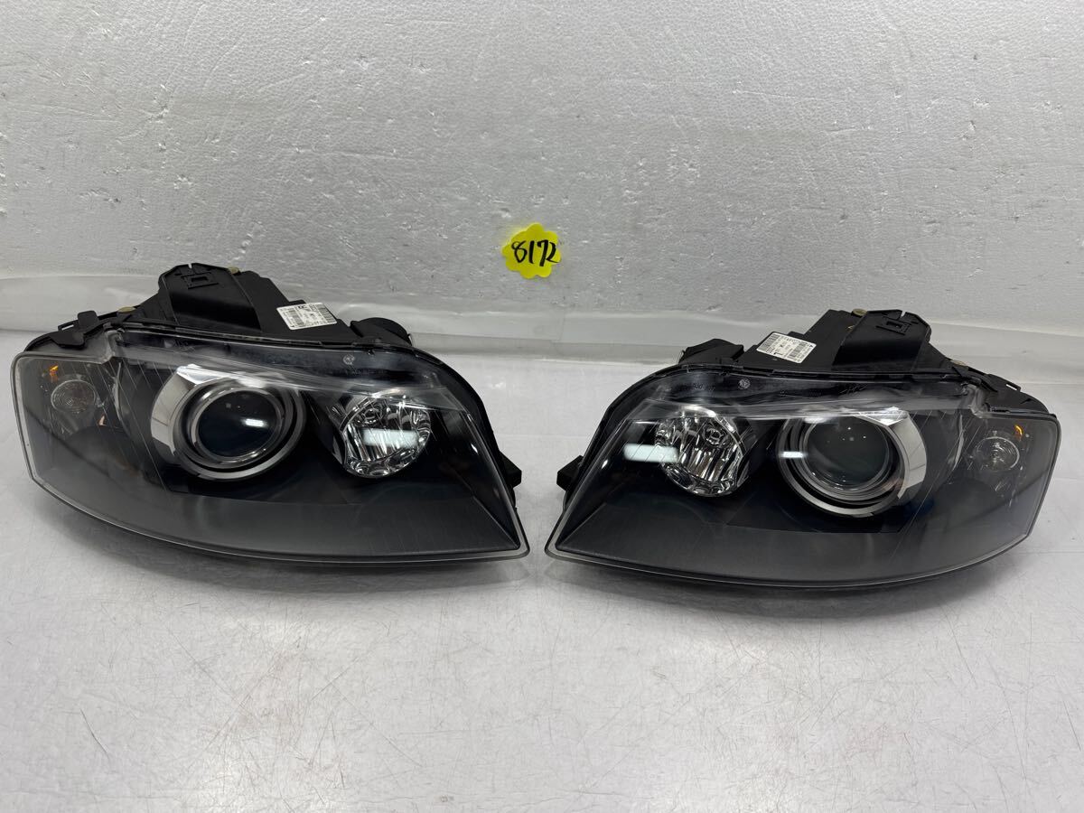 【純正】Audi A3 8P バイキセノン ヘッドライト 左右/8P0 941 004 AG /8P0 941 003AG AL製 ドイツ製 HID ランプユニット左右セット(8172)拍卖