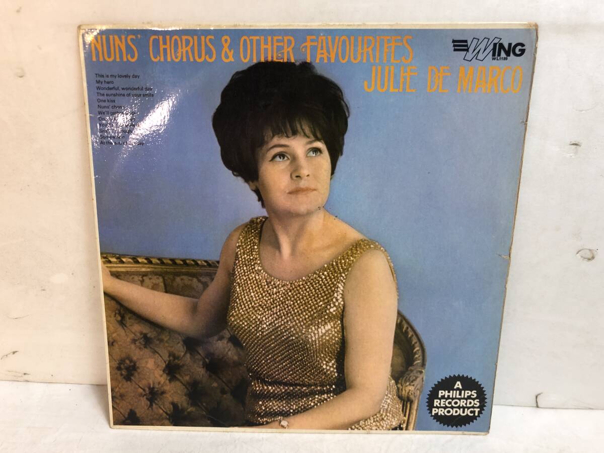 50713S 輸入盤 12inch LP★JULIE DE MARCO/NUNS' CHORUS & OTHER FAVOURITES★WL 1189拍卖